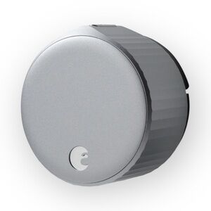 August Wi-Fi Smart Lock For Deadbolt ASL-05, Silver - With Box, WORKS